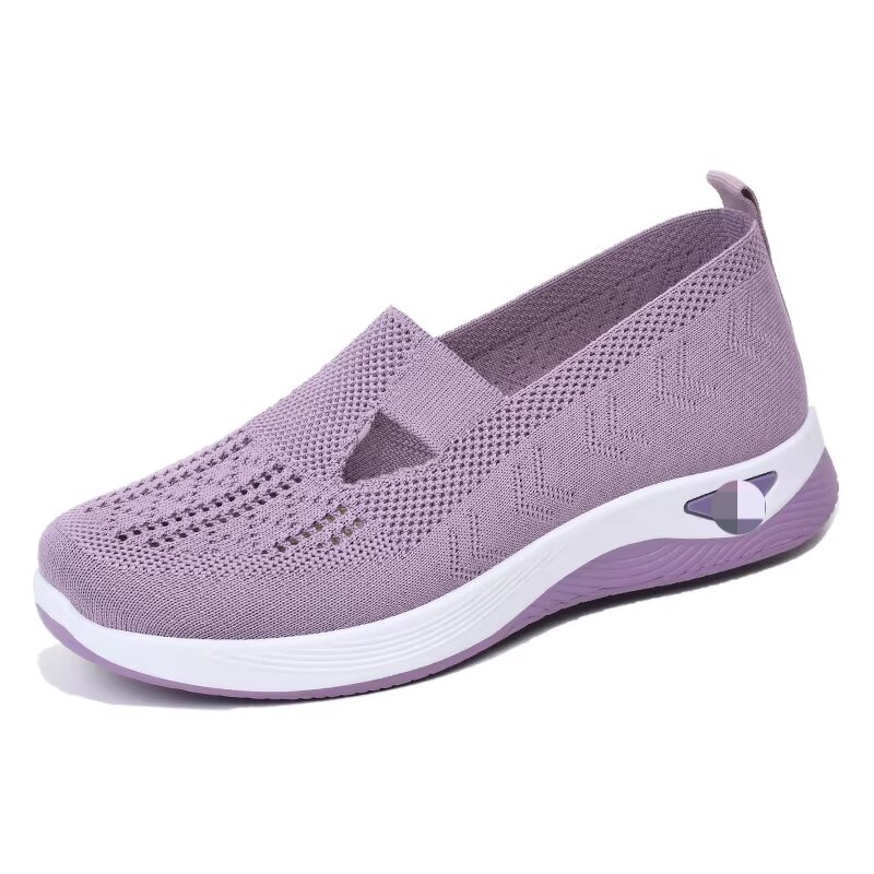Women's Casual Sneakers Manufacturer - Fitness Walking Mesh Insole EVA Outdoor Flat