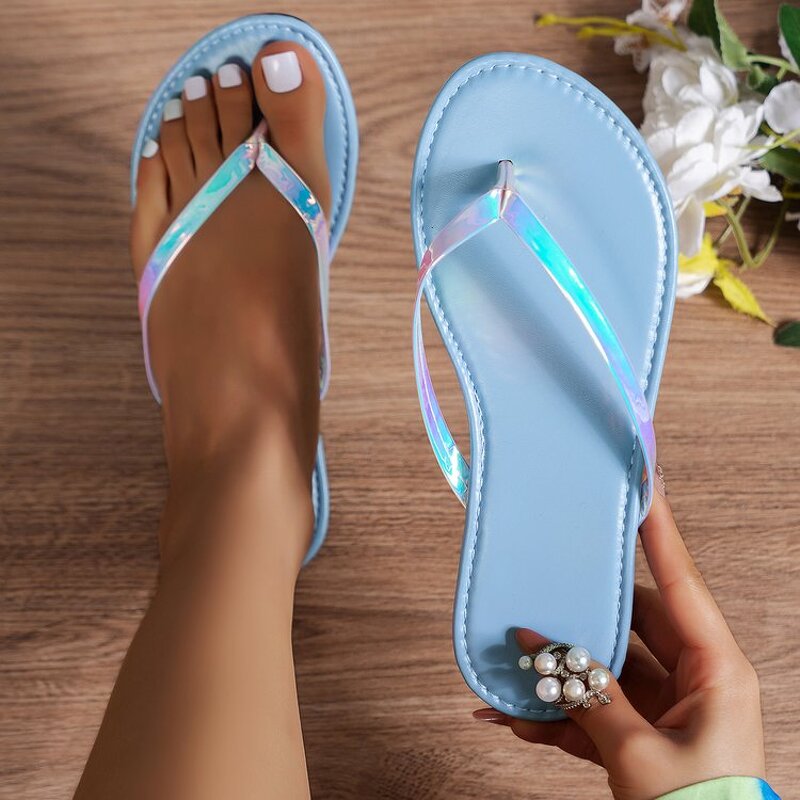 Flip-flops Manufacturer - China PU 36-43 Flat Sandals Factory Direct Low Price