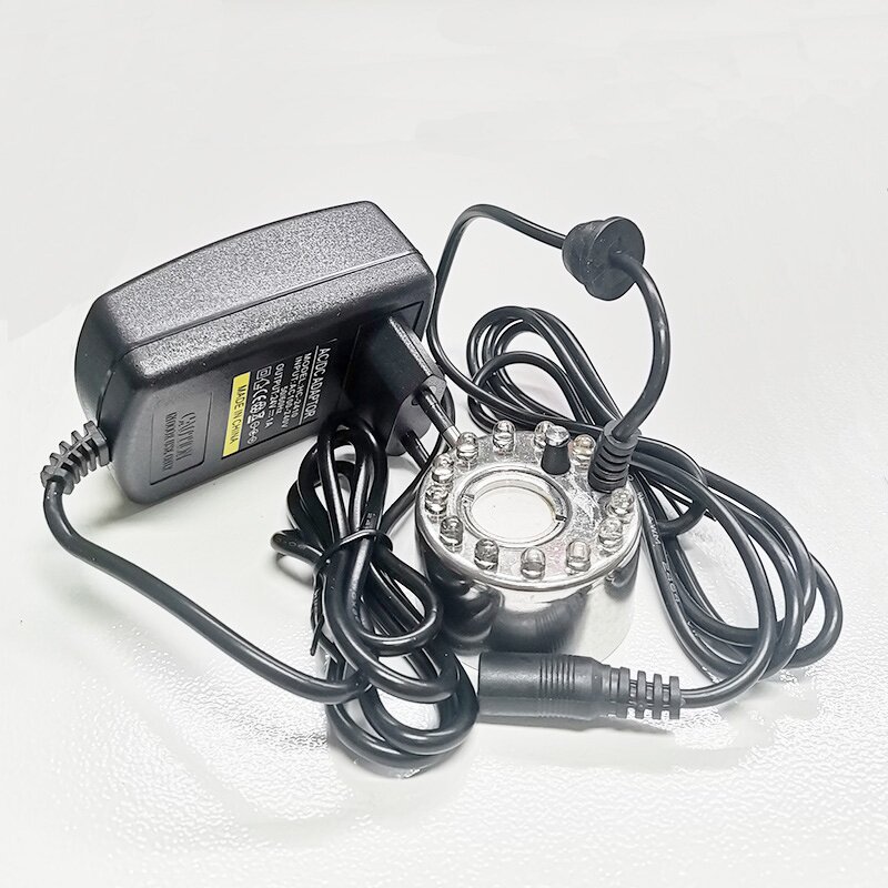 Ultrasonic Misting Maker Manufacturer - 12 LED Atomizer Colorful Light for Fountain Pond Landscaping