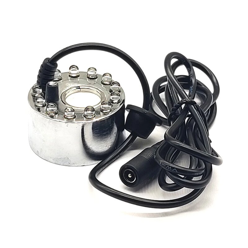 Ultrasonic Misting Maker Manufacturer - 12 LED Atomizer Colorful Light for Fountain Pond Landscaping