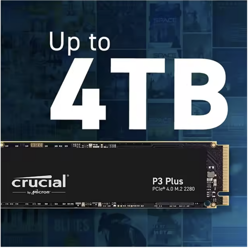 SSD Solid State Drive Manufacturer - Crucial P3 Plus 1TB PCIe4.0 NVMe M.2 Laptop PC SSD