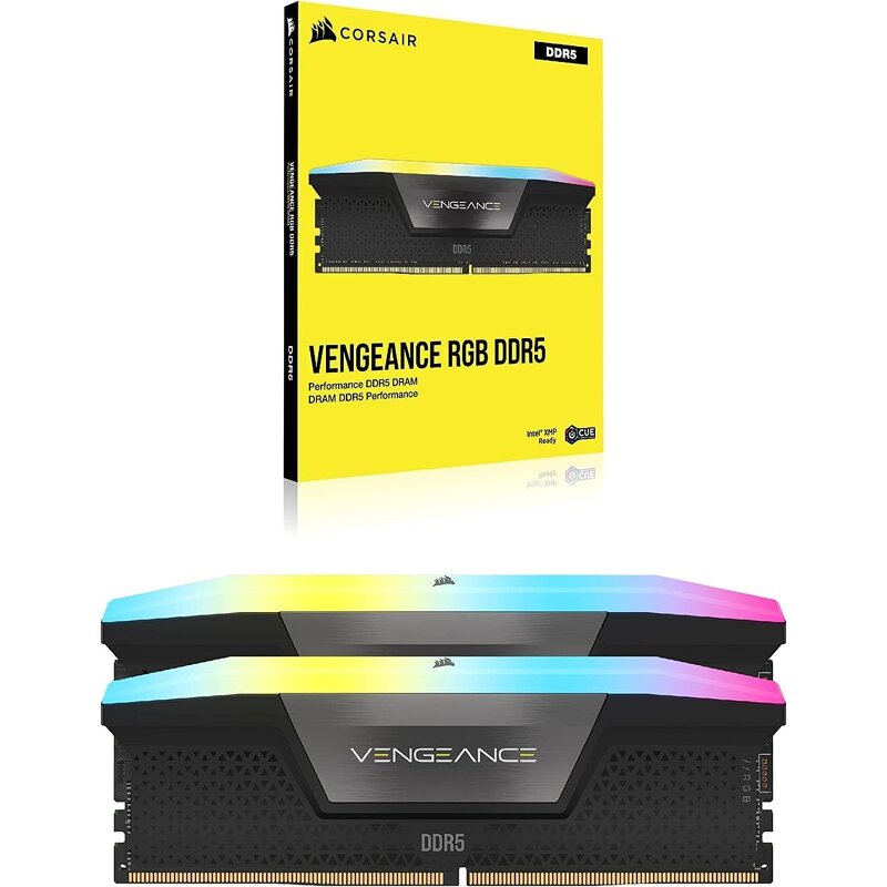 RAM Memory Manufacturer - Corsair Vengeance RGB DDR5 64GB(2x32) 6400MHz CL32 Intel XMP