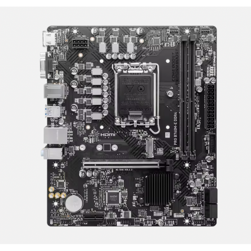 Motherboard Manufacturer - MSI B760M-E-D4 Mortar Blasting Desktop Computer Motherboard