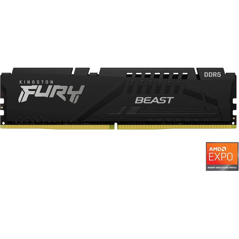 RAM Memory Manufacturer - FURY Beast DDR5 16GB 6000MHz CL36 Single KF560C36BBE-16