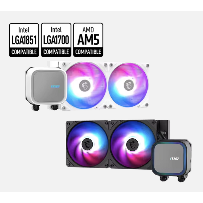 CPU Cooler Manufacturer - MSI CORELIQUID A13 240 LGA1700/1851/AM5 62.6CFM RGB 3/4pin