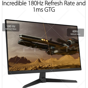 Monitor Display Manufacturer - TUF VG249Q3A 23.8" 1080p 180Hz 1ms IPS FreeSync Premium