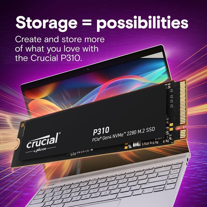 SSD Solid State Drive Manufacturer - Crucial P310 1TB PCIe4.0 NVMe M.2 2280 7100MB/s