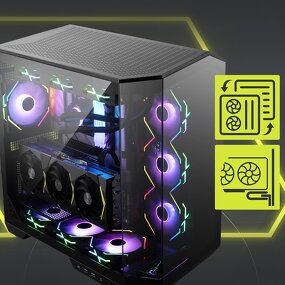 PC Case Manufacturer - MSI MAG PANO 100L PZ ATX Tempered Glass 360mm Liquid Cooling