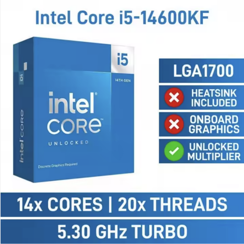 CPU Processor Manufacturer - Intel Core i5-14600KF 16C20T LGA1700 13th/14th Gen