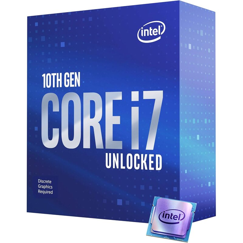CPU Processor Manufacturer - Intel Core i7-10700KF 8C Up to 5.1GHz LGA1200 125W Tray