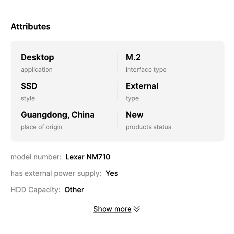 SSD Solid State Drive Manufacturer - Lexar NM710 512GB SATA Gaming PC Internal SSD