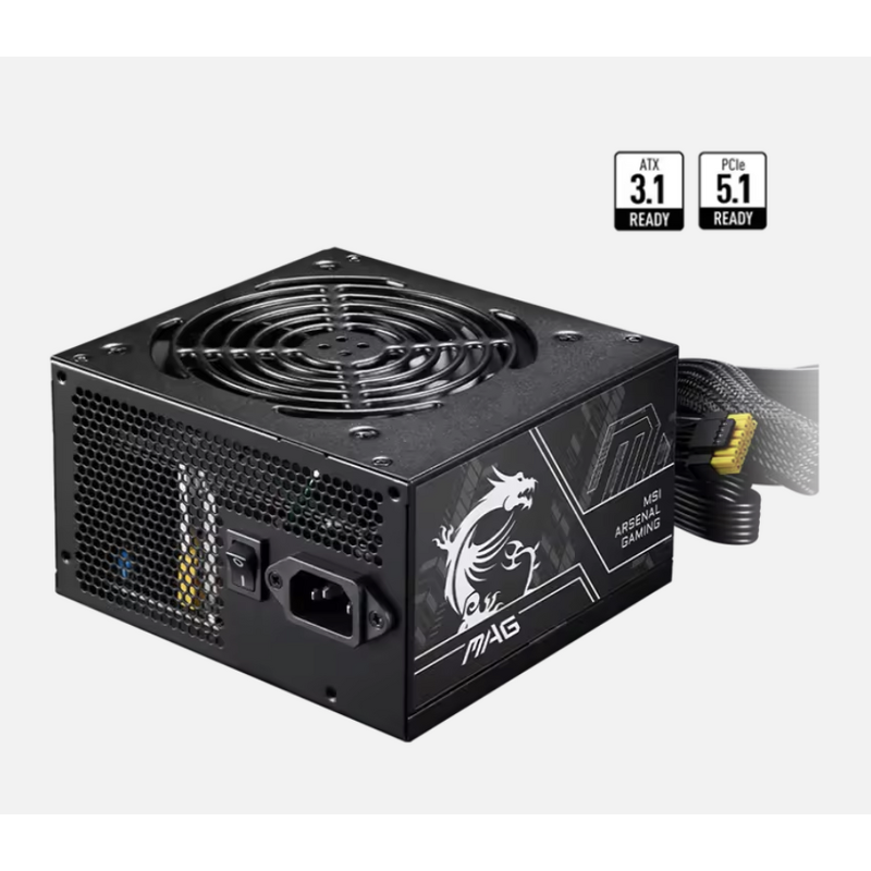 Power Supply Manufacturer - MSI MAG A650BN 650W 80+Bronze 24Pin 5V Output Desktop PSU