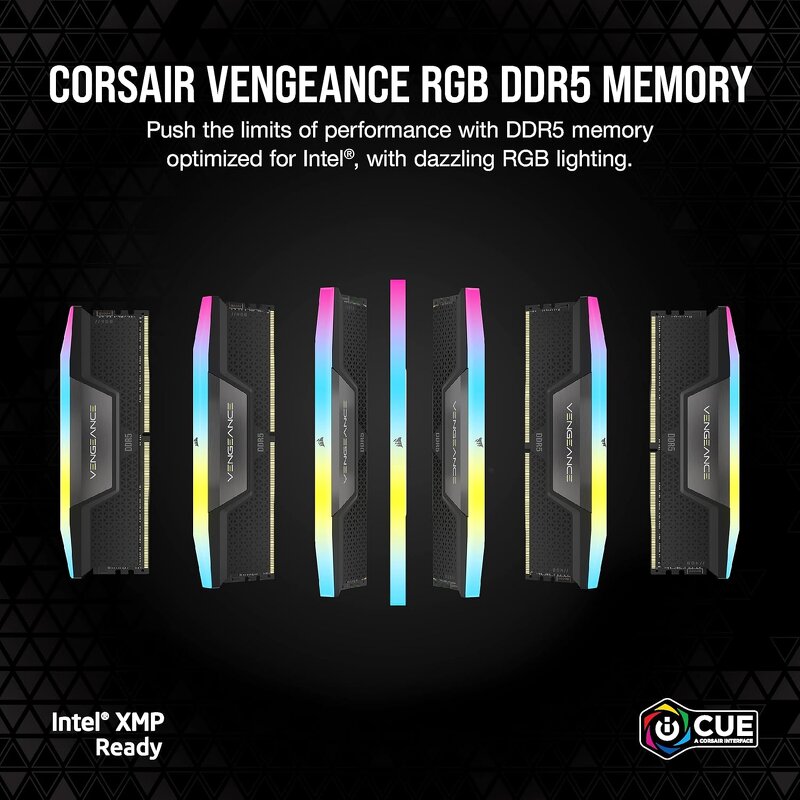 RAM Memory Manufacturer - Corsair Vengeance RGB DDR5 32GB(2x16) 7200MHz CL34 Intel XMP