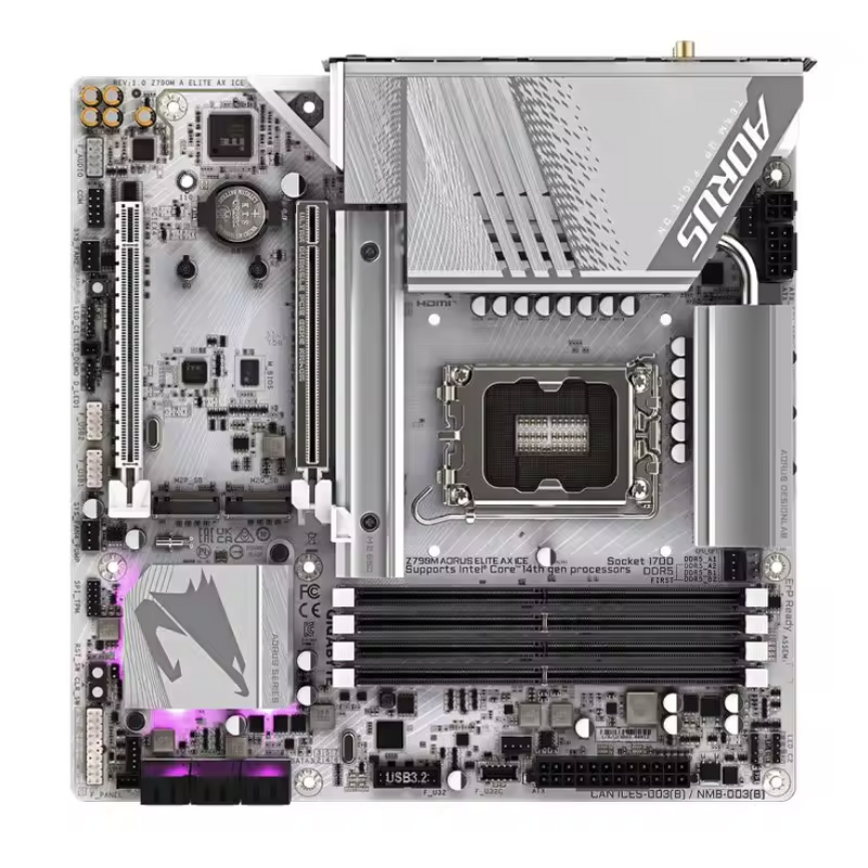 Motherboard Manufacturer - Gigabyte Z790M AORUS Elite AX ICE DDR5 LGA1700 PCIe4.0/5.0