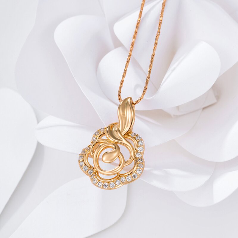 Jewelry Set Manufacturer - XUPING A00566983 18K Gold Plated South Indian Flower 4Pcs