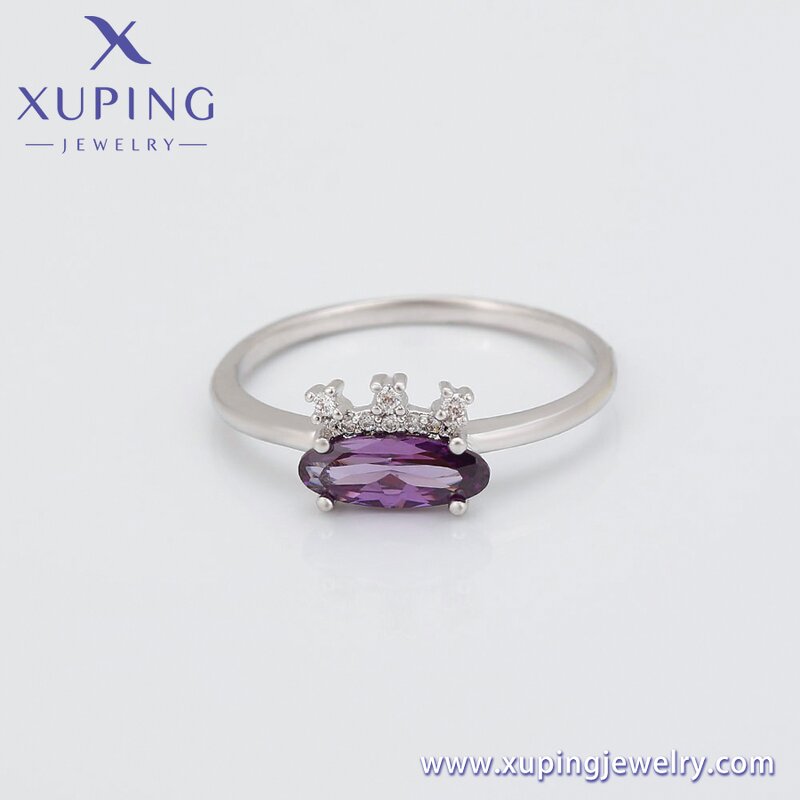 Women Ring Manufacturer - XUPING A00704162 Platinum Plated Environmental Copper Simple