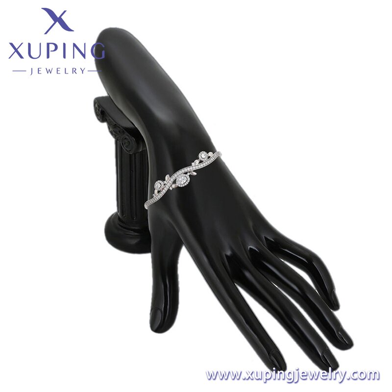 Women Bangle Manufacturer - XUPING X000905849 Platinum Plated Silver Color Fashion