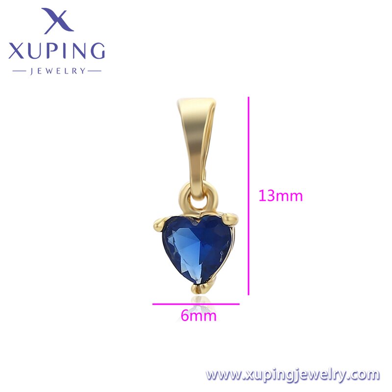 Pendant Manufacturer - XUPING X000741827 14K Gold Plated Ocean Blue Minimalist