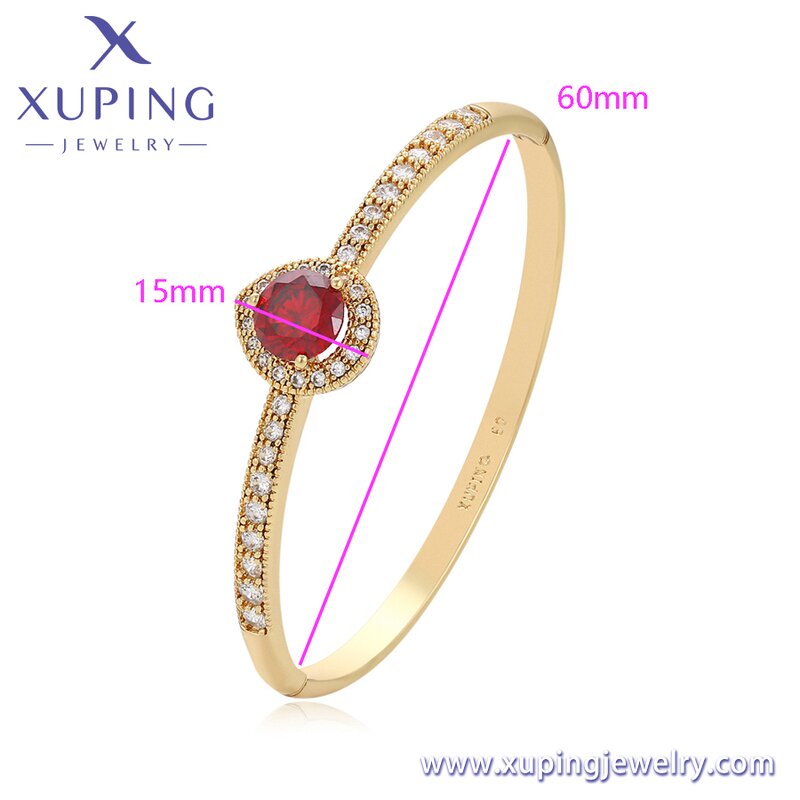 Women Bangle Manufacturer - XUPING X000973002 14K Gold Plated Elegant Charming Fine