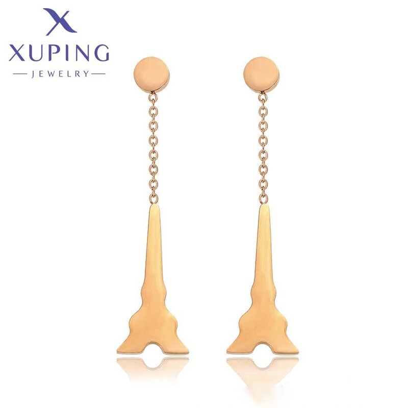 Pendant Earring Manufacturer - XUPING 98318 Rose Gold Plated Copper Long Bulk