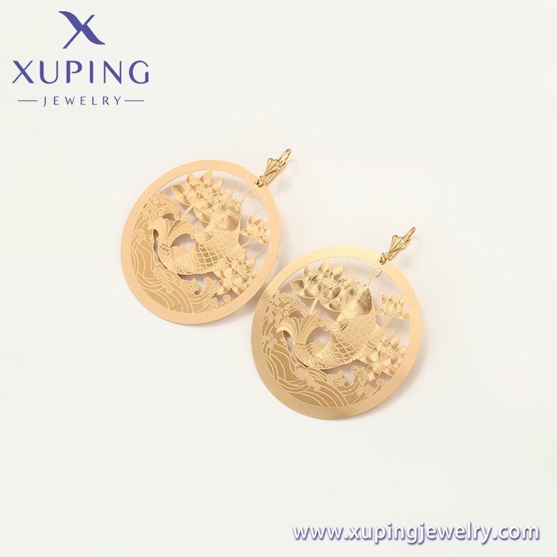 Women Jewelry Set Manufacturer - XUPING 60218 Koi Fish Earring Pendant Mother's Day