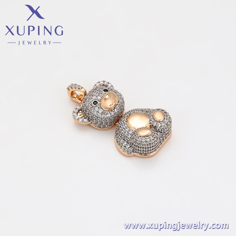 Pendant Manufacturer - XUPING X000751129 Multicolor Gold Plated Charming Bear Fashion