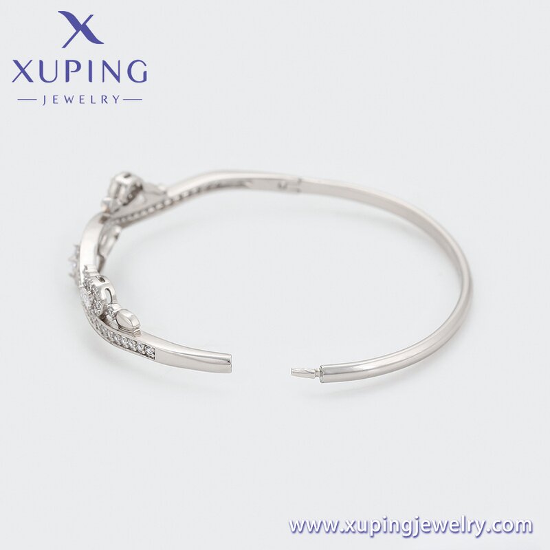 Women Bangle Manufacturer - XUPING X000905849 Platinum Plated Silver Color Fashion