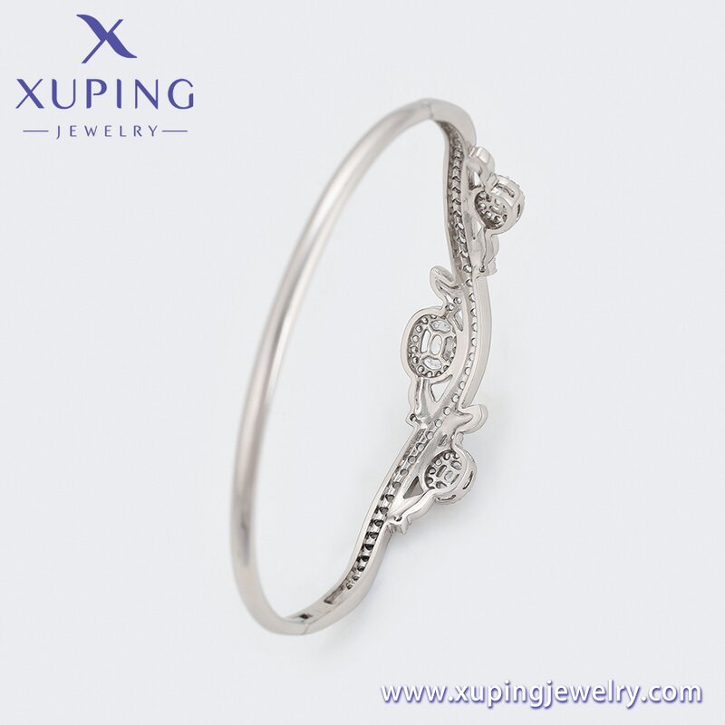 Women Bangle Manufacturer - XUPING X000905849 Platinum Plated Silver Color Fashion