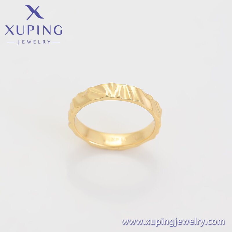 Women Ring Manufacturer - XUPING X000660533 14K Gold Plated Entry Lux Niche Simple
