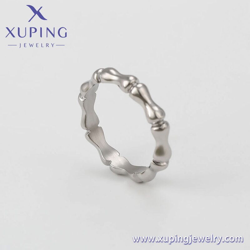 Unisex Ring Manufacturer - XUPING 16002 Stainless Steel Bamboo Style Fashion Bone