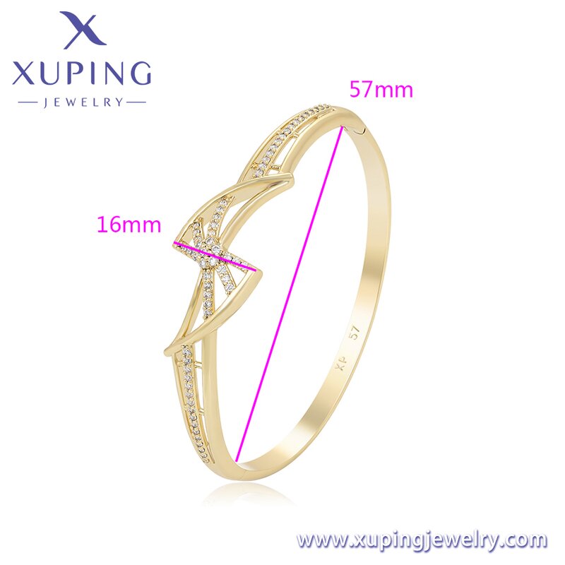 Women Bangle Manufacturer - XUPING S00150914 14K Gold Plated Elegant Butterfly Fashion