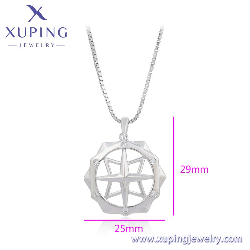 Women Necklace Manufacturer - XUPING A00314145 Platinum Plated Colorful Daily Romantic