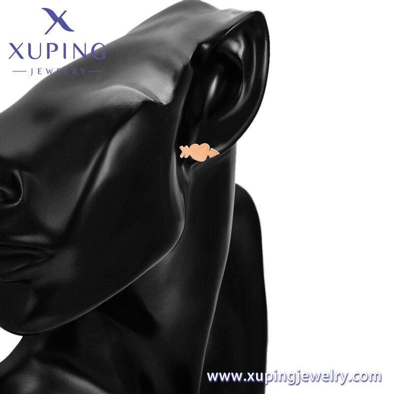 Stud Earring Manufacturer - XUPING 98600 Stainless Steel Rose Gold Plated Lovely