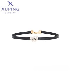 Women Necklace Manufacturer - XUPING X000814567 18K Gold Plated Collarbone Chain