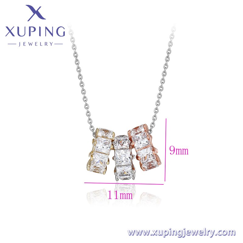 Women Necklace Manufacturer - XUPING X000793574 Platinum Plated Colorful Daily Romantic