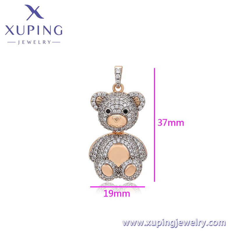 Pendant Manufacturer - XUPING X000751129 Multicolor Gold Plated Charming Bear Fashion