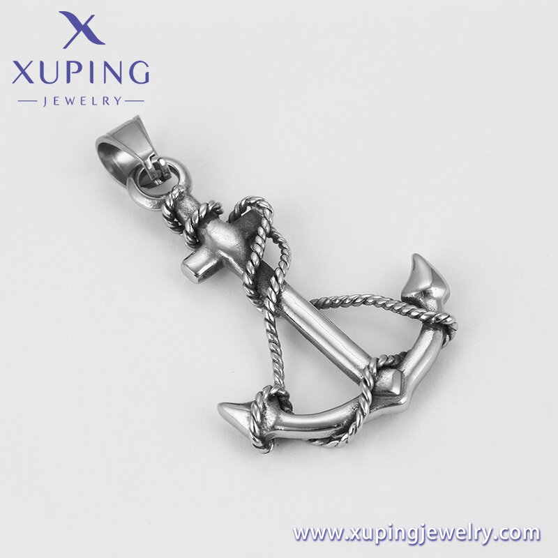 Pendant Manufacturer - XUPING 33448 Cross Black Gun Color Luxury Handsome Neutral