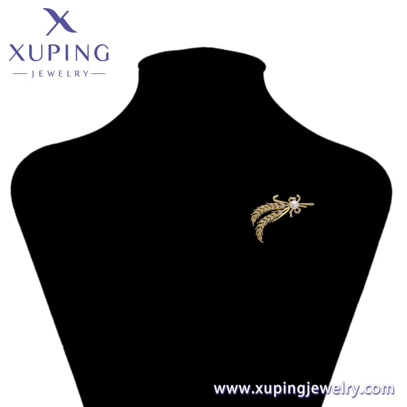 Women Brooch Manufacturer - XUPING S00109485 14K Gold Plated Ear of Wheat Gift