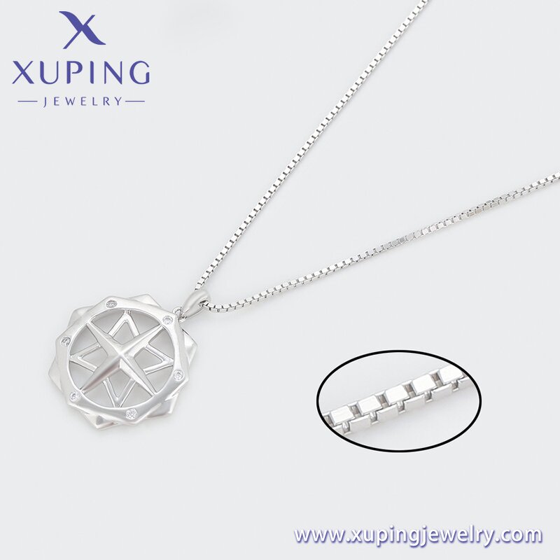 Women Necklace Manufacturer - XUPING A00314145 Platinum Plated Colorful Daily Romantic