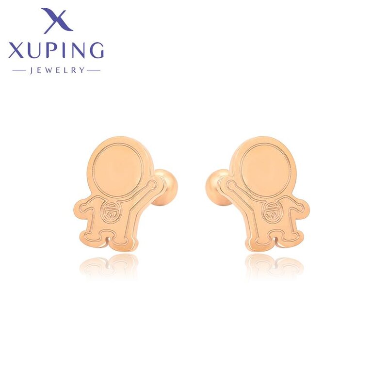 Stud Earring Manufacturer - XUPING 99963 Rose Gold Plated Stainless Steel Cute Bulk