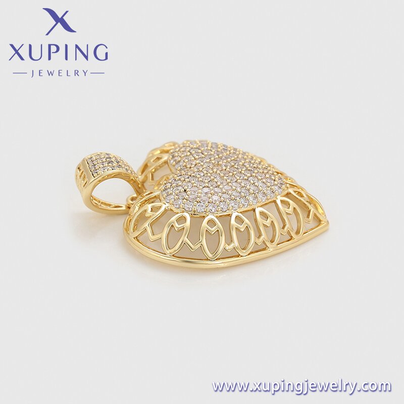 Women Pendant Manufacturer - XUPING X000743480 14K Gold Plated Heart Cute Exquisite
