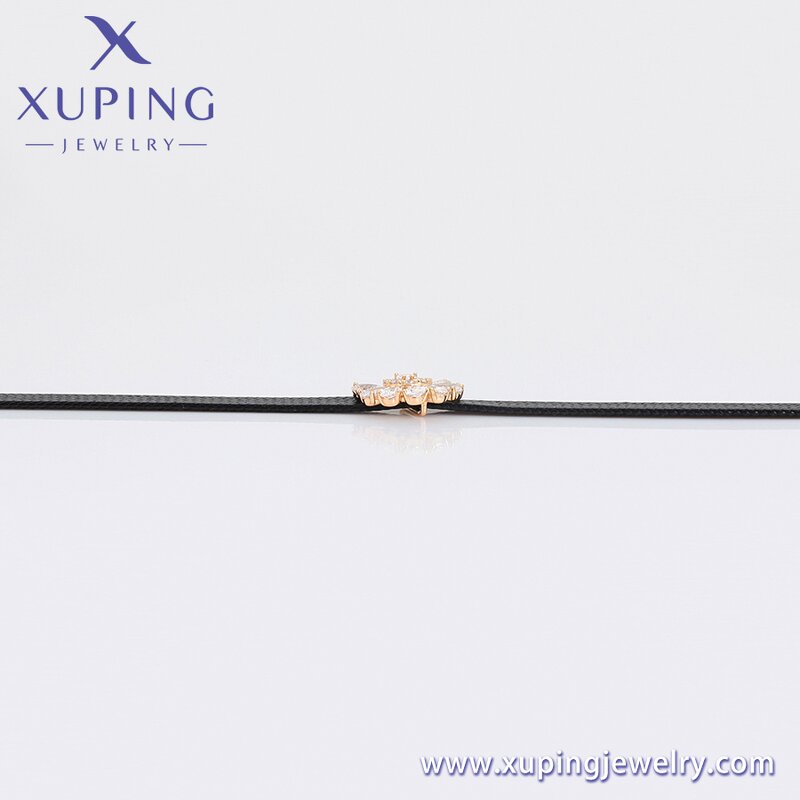 Women Necklace Manufacturer - XUPING X000814567 18K Gold Plated Collarbone Chain