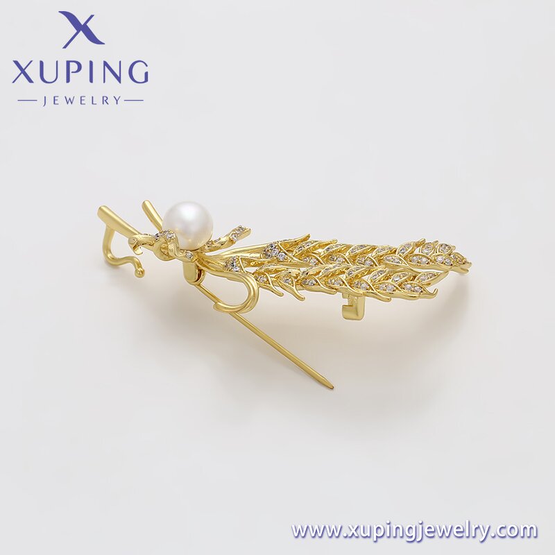 Women Brooch Manufacturer - XUPING S00109485 14K Gold Plated Ear of Wheat Gift