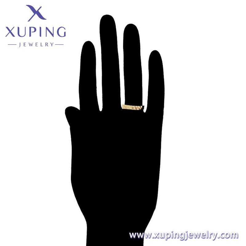 Women Ring Manufacturer - XUPING X000660533 14K Gold Plated Entry Lux Niche Simple