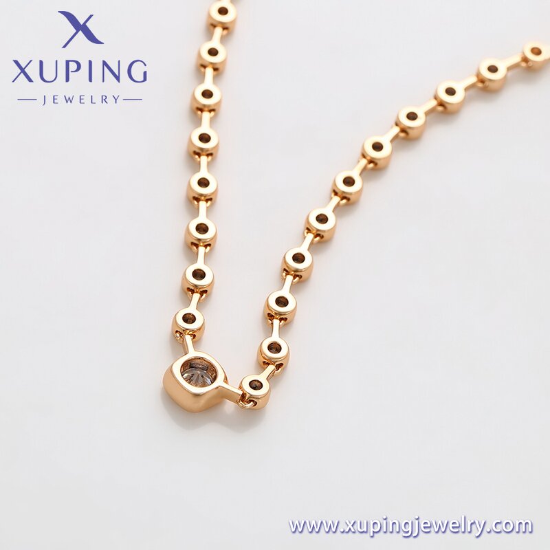 Women Necklace Manufacturer - XUPING X000850158 18K Gold Plated Fine Simple Fashion