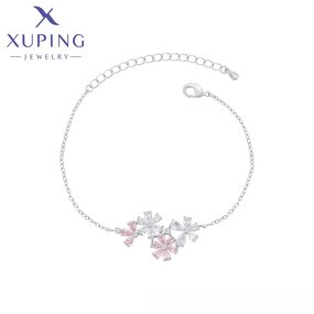 Women Bracelet Manufacturer - XUPING X000977478 Platinum Plated Elegant Simple Charm