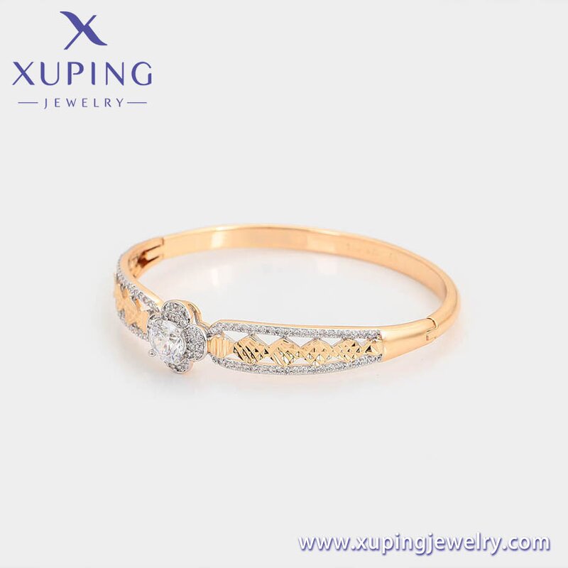 Women Bangle Manufacturer - XUPING A00359678 Multicolor Flower Crystal Delicate