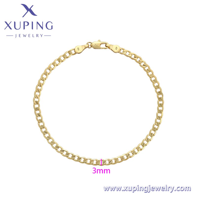 Women Bracelet Manufacturer - XUPING X000970598 14K Gold Plated Exquisite Trendy