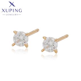 Stud Earring Manufacturer - XUPING X000757119 18K Gold Plated Copper Fashion Ladies