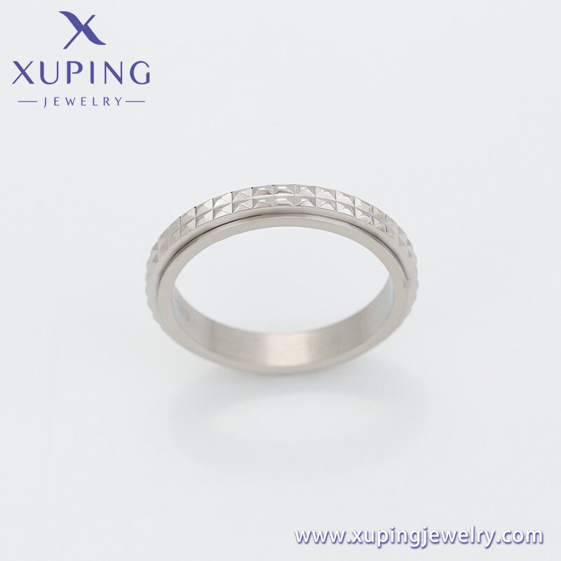 Women Ring Manufacturer - XUPING 14034 Stainless Steel Anxiety Fidget Relief Daily